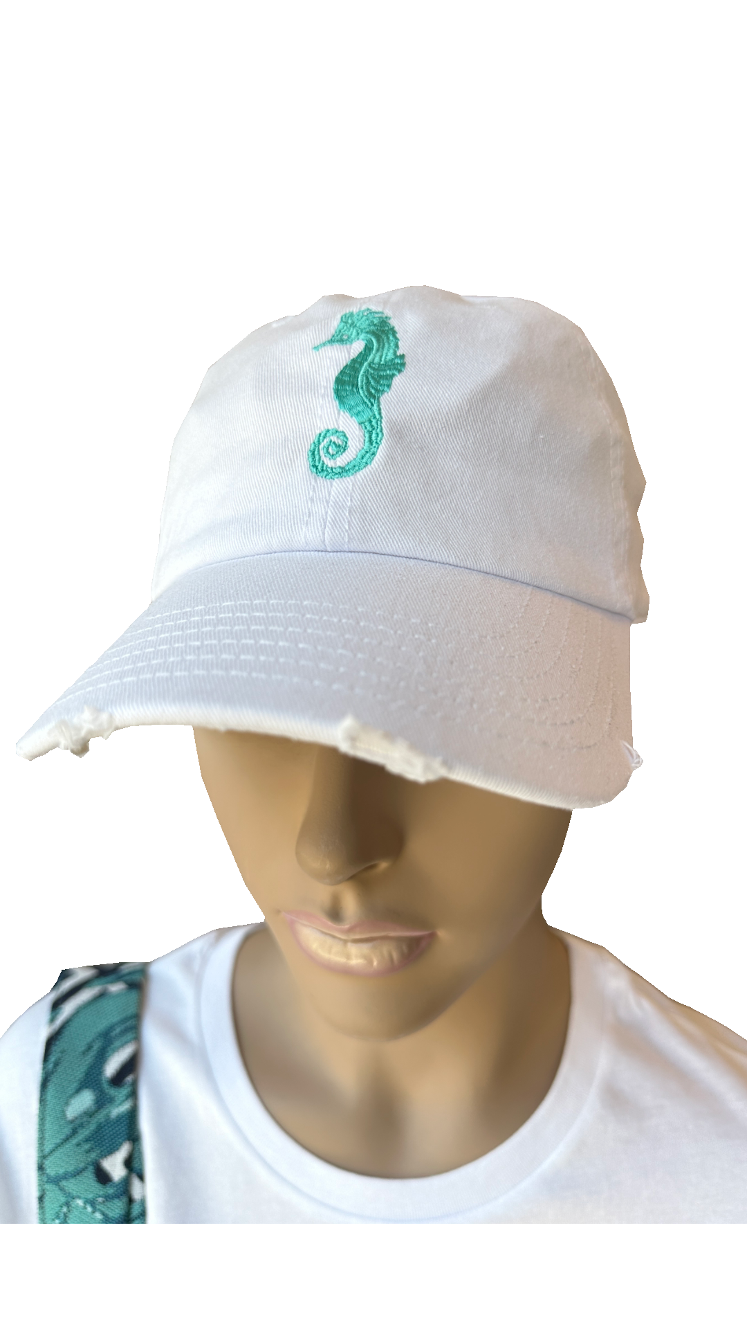 Jockey cap with embroidery