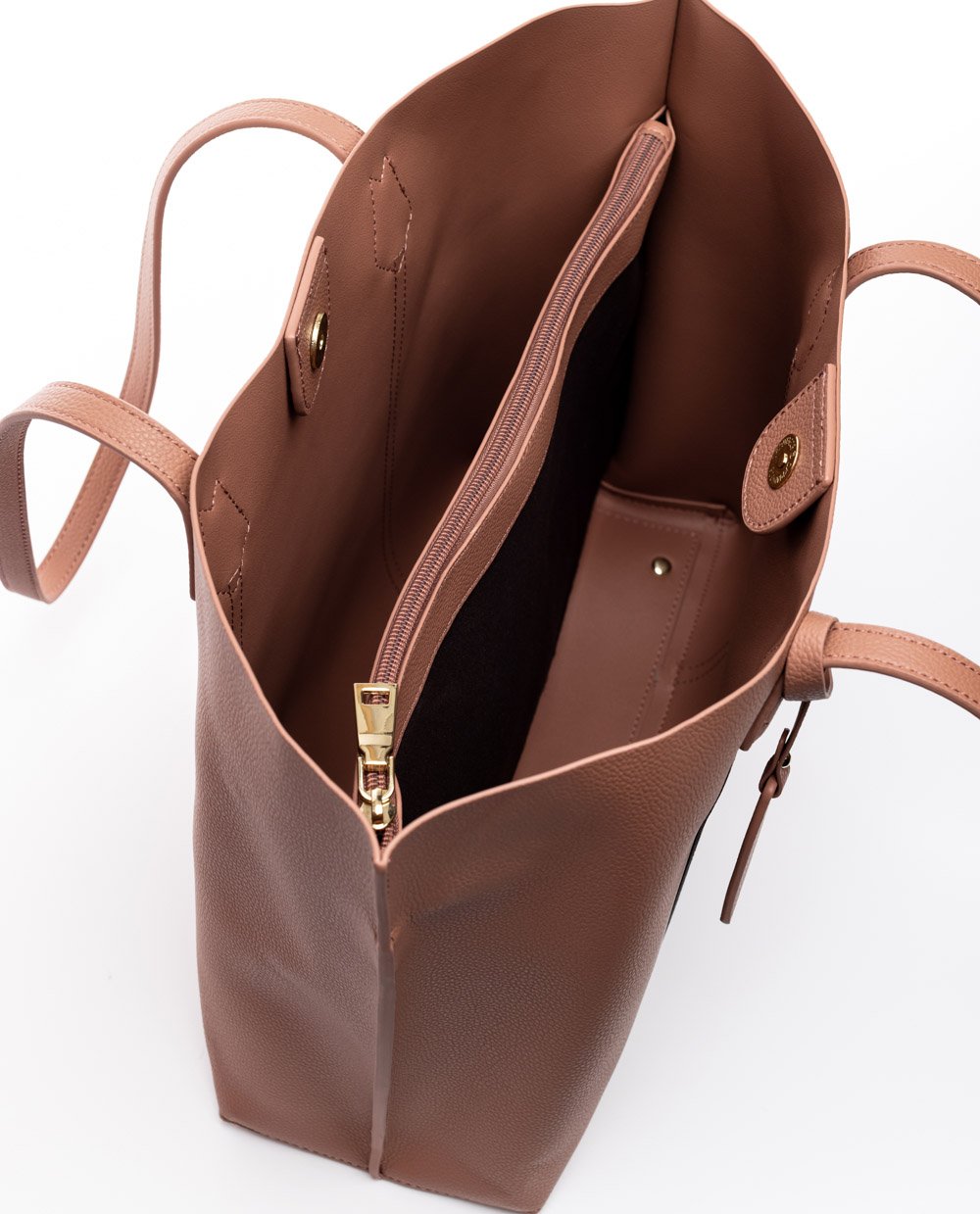 Τσάντα ώμου ροζ σε συνδυασμό με φλοραλ λεπτομέρεια. - Image 5