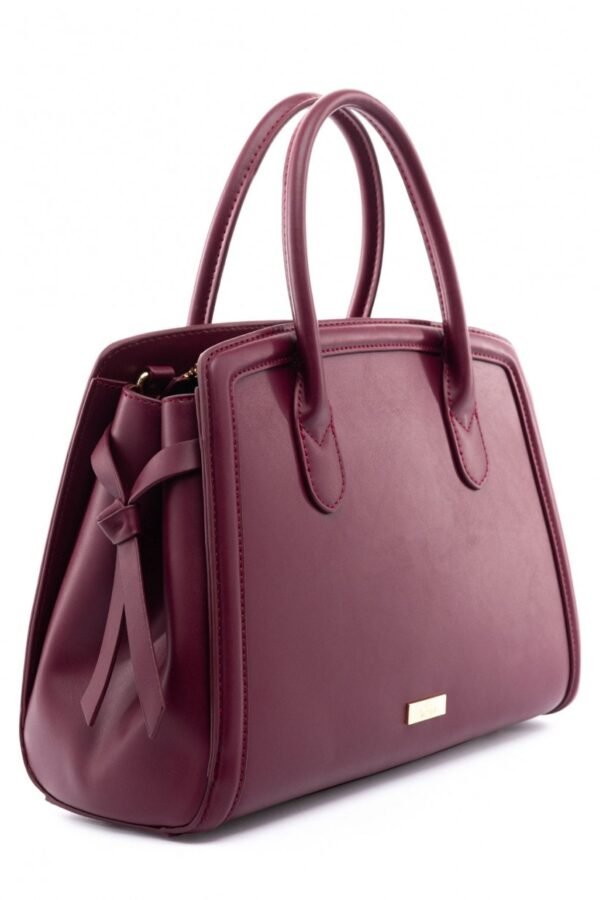 Τσάντα χειρός μπορντό.