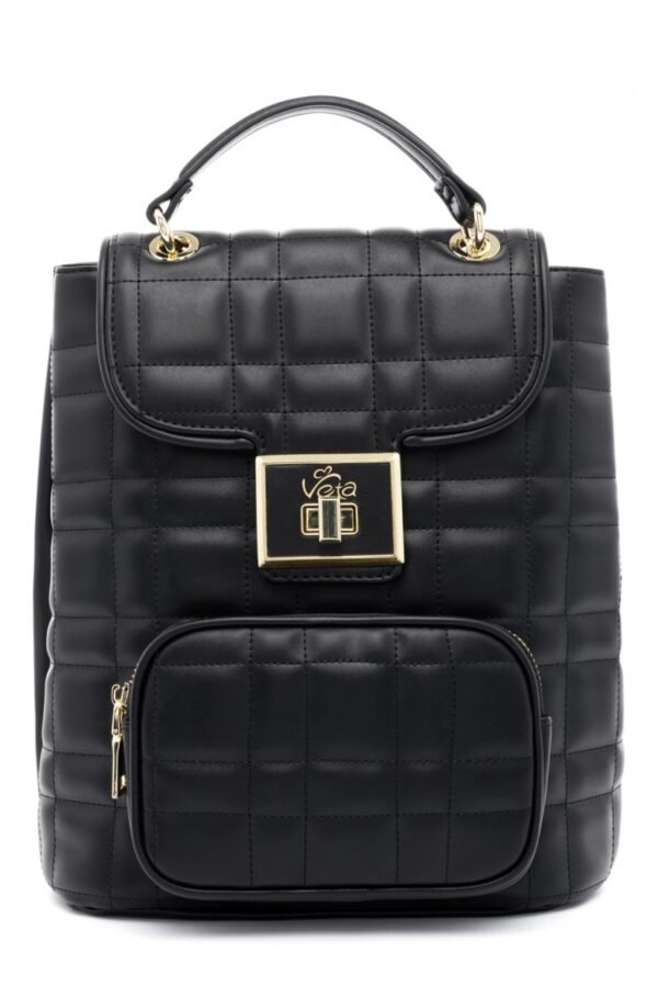 Σακίδιο πλάτης μαύρο καπιτονέ.