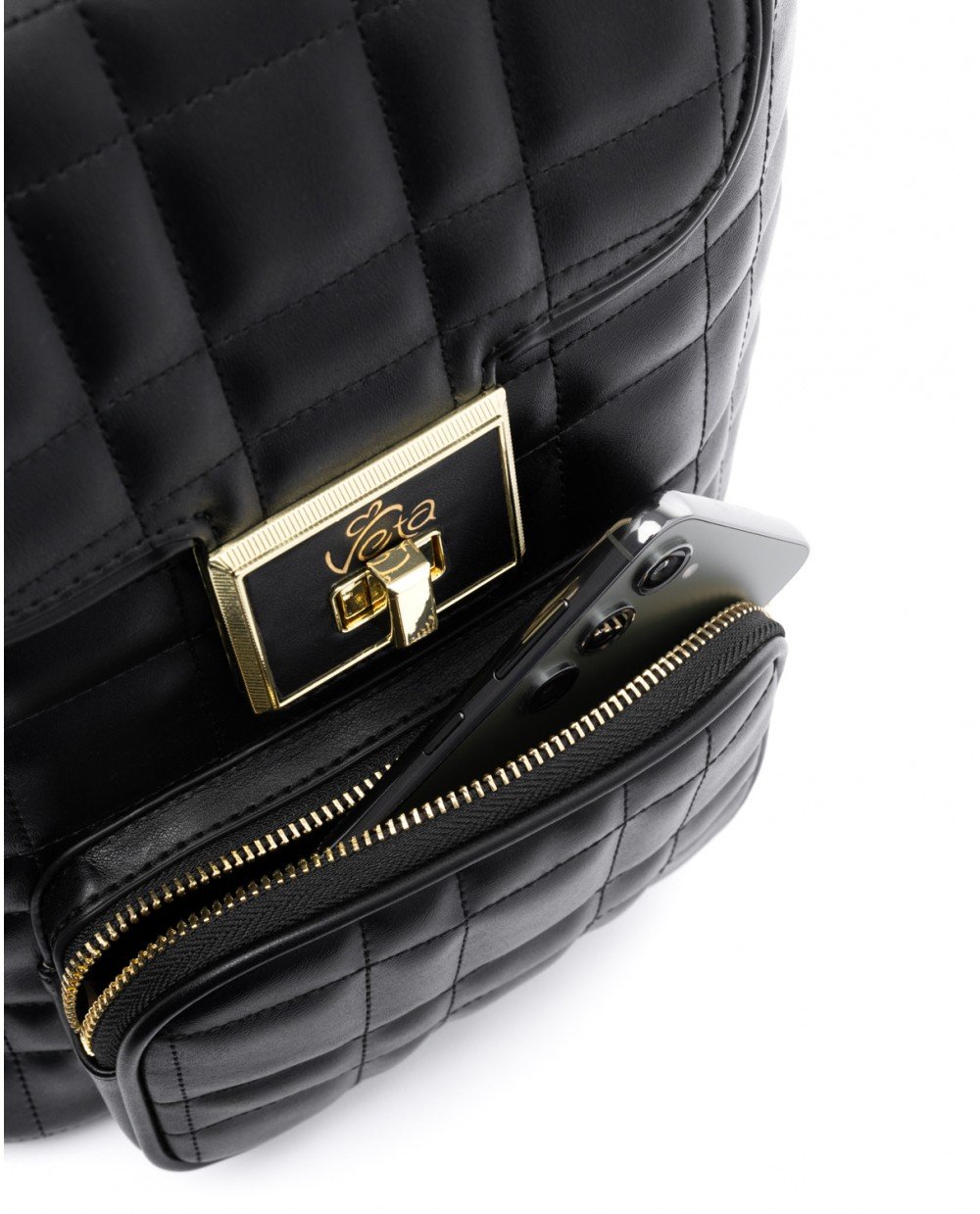 Σακίδιο πλάτης μαύρο καπιτονέ. - Image 4