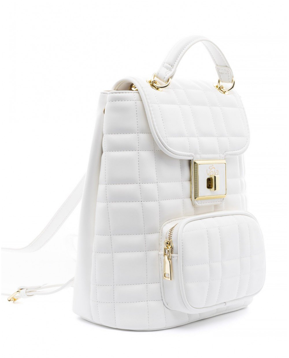 Σακίδιο πλάτης λευκό καπιτονέ.