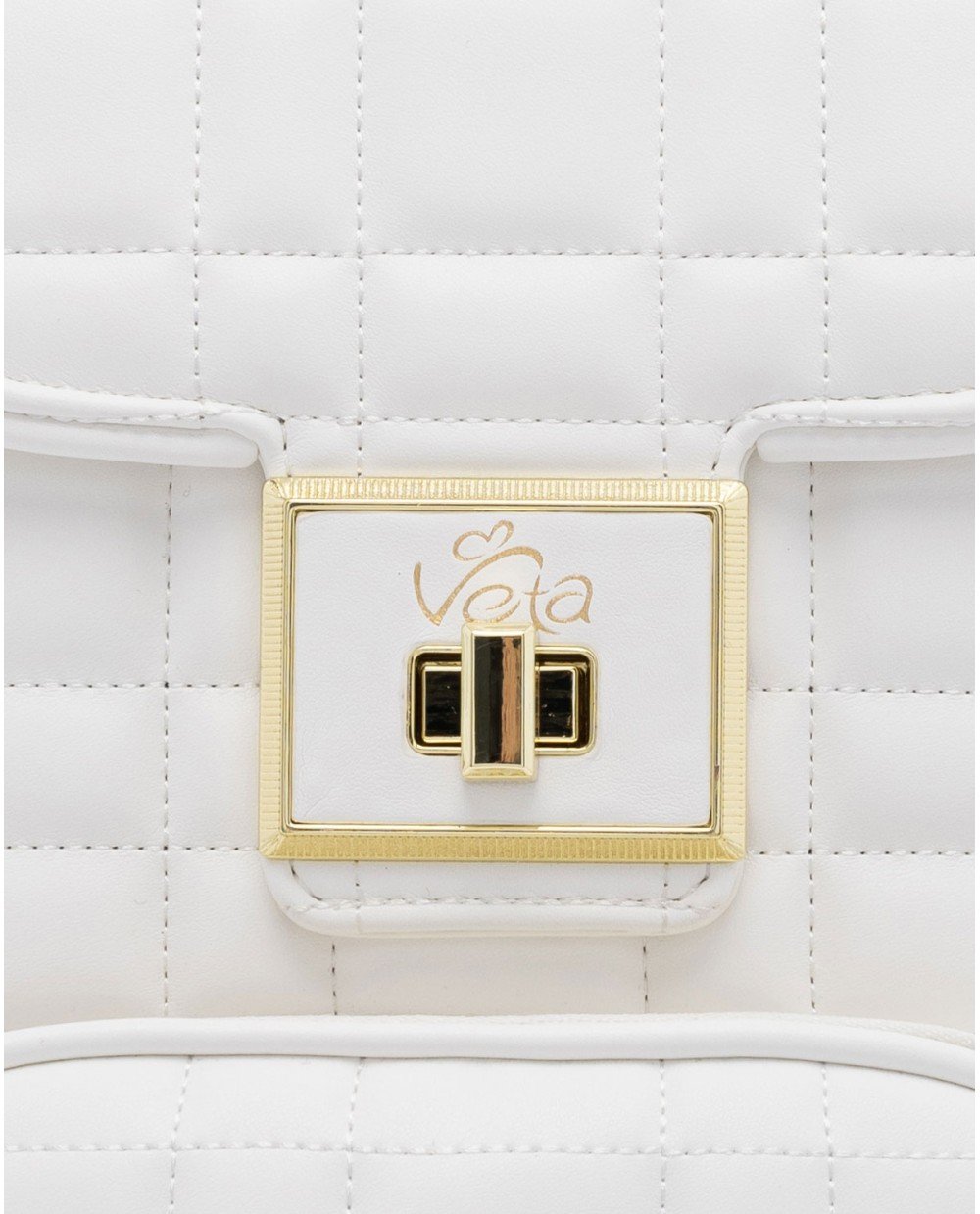 Σακίδιο πλάτης λευκό καπιτονέ. - Image 5