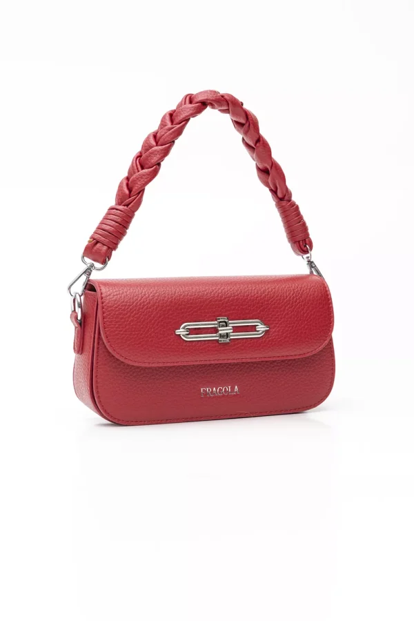 Τσάντα ώμου με πλεκτό μαλακό χέρι