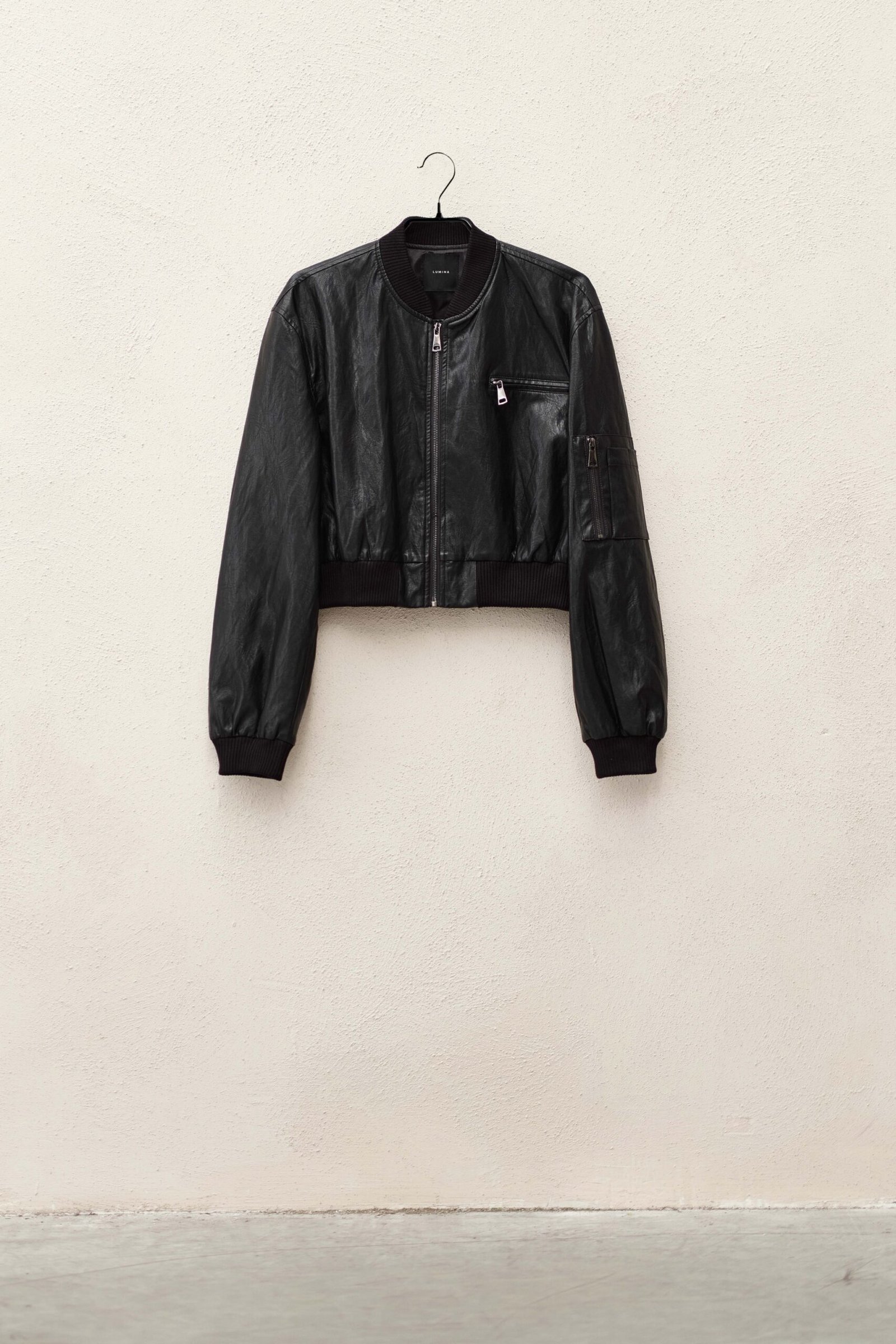 Bomber τζάκετ από οικολογικό δέρμα - Image 2