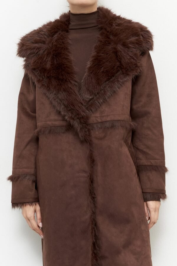 Παλτό Μακρύ Σουέτ