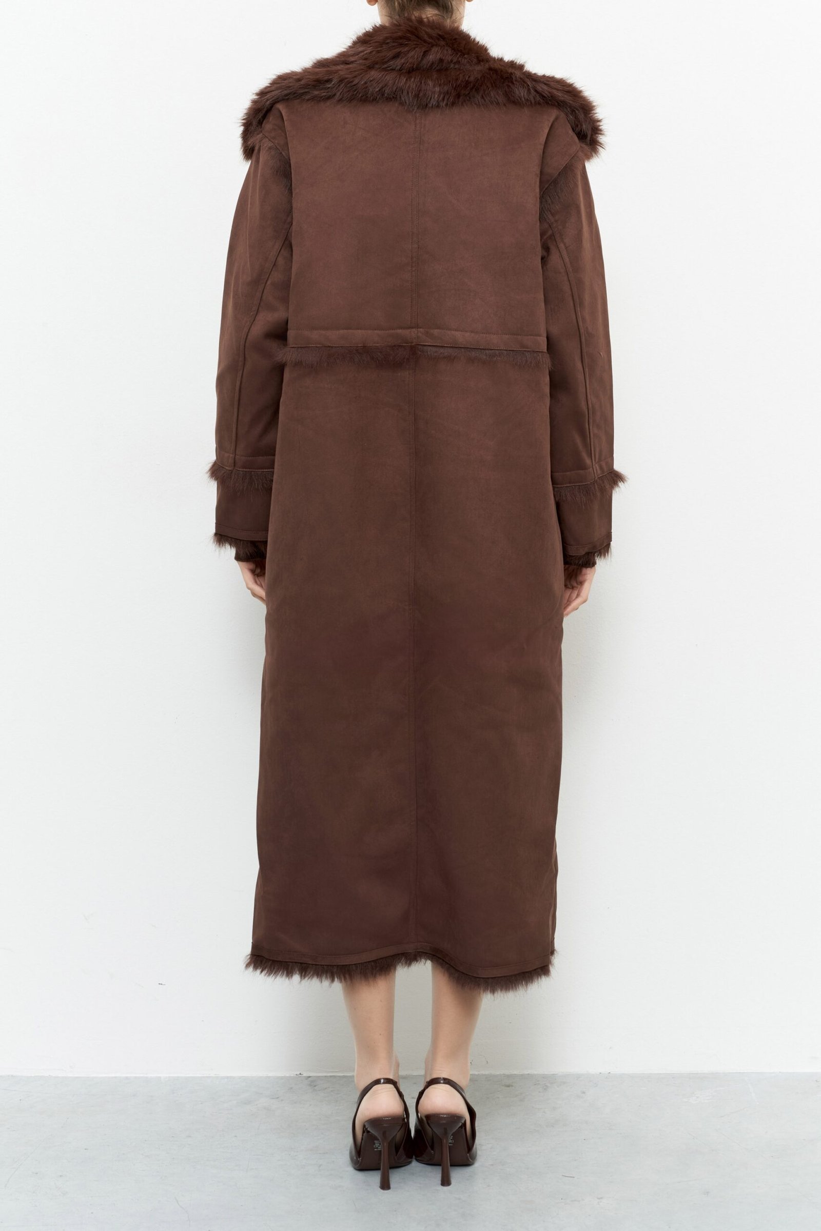 Παλτό Μακρύ Σουέτ - Image 6