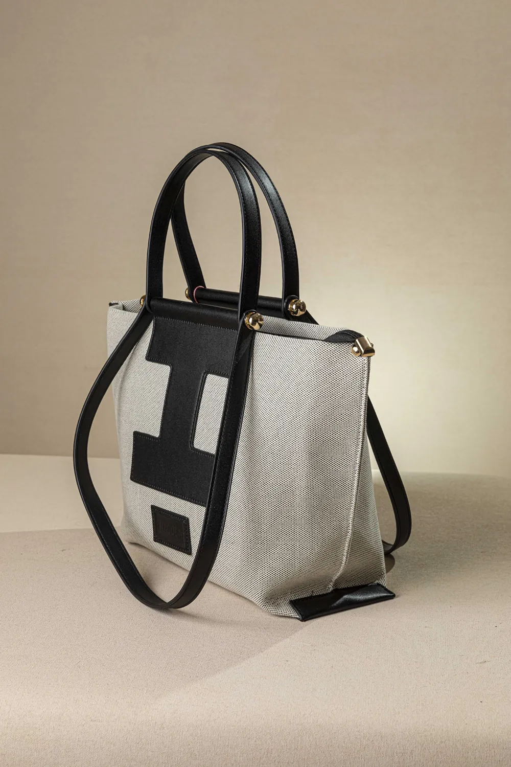 Τσάντα χειρός και ώμου από καραβόπανο - Image 3