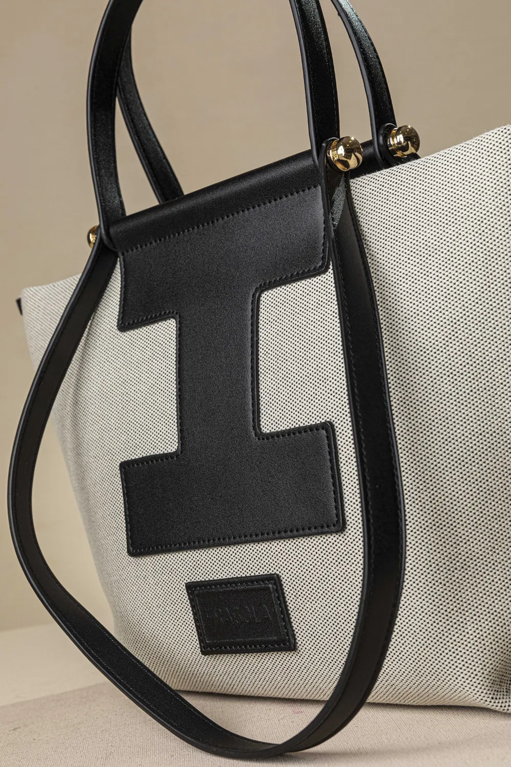 Τσάντα χειρός και ώμου από καραβόπανο - Image 4