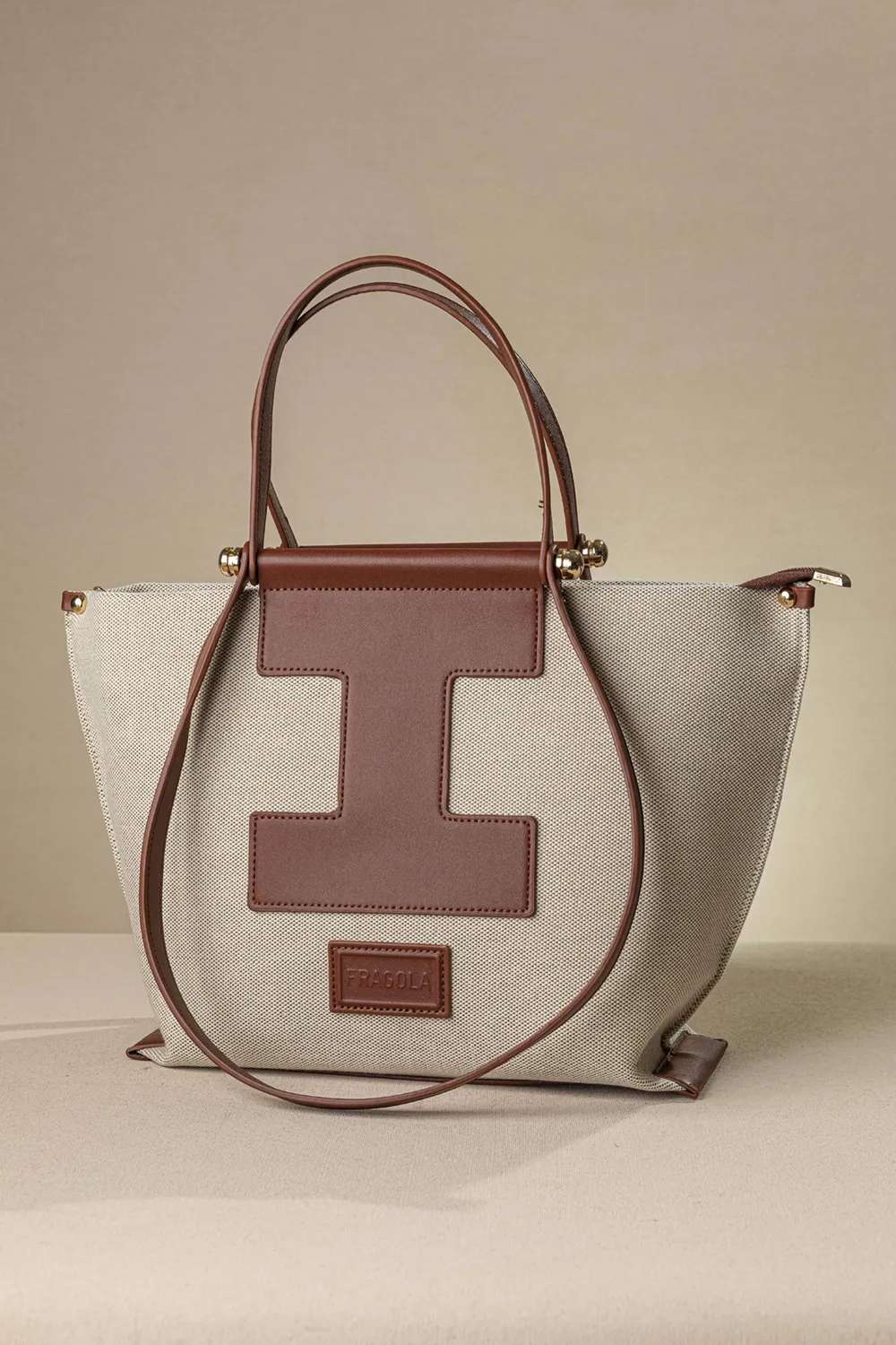 Τσάντα χειρός και ώμου από καραβόπανο - Image 5