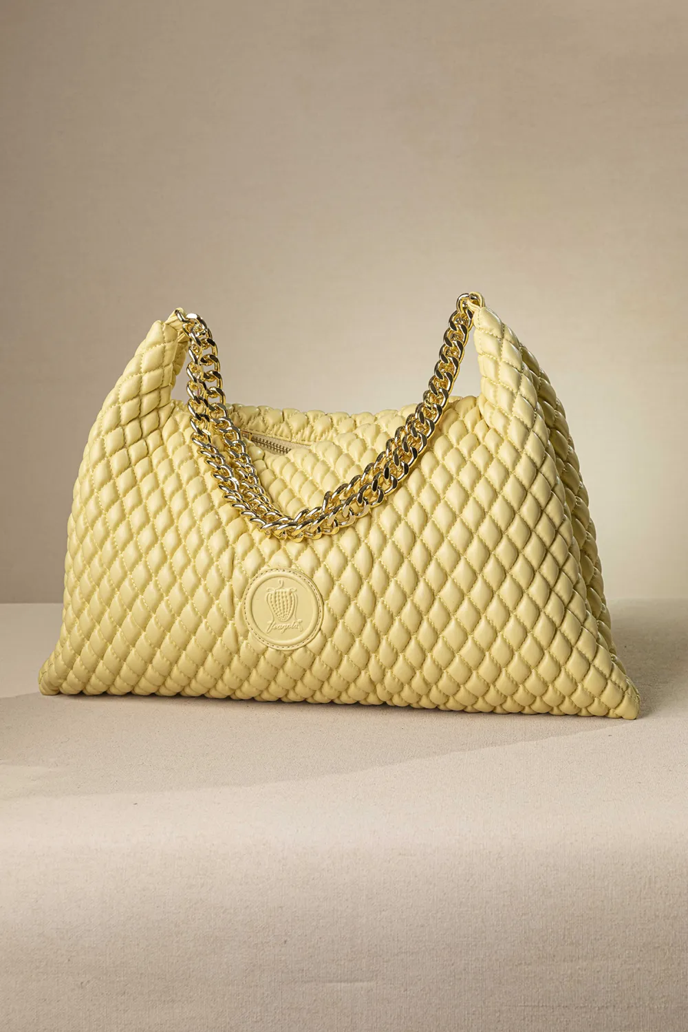 Μακρόστενη μεσαία τσάντα με διπλή αλυσίδα - Image 6