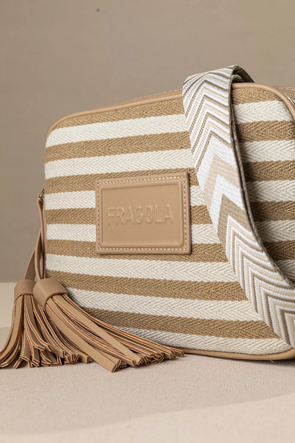 Χιαστί διθέσια τσάντα ώμου και χιαστί από καραβόπανο - Image 3