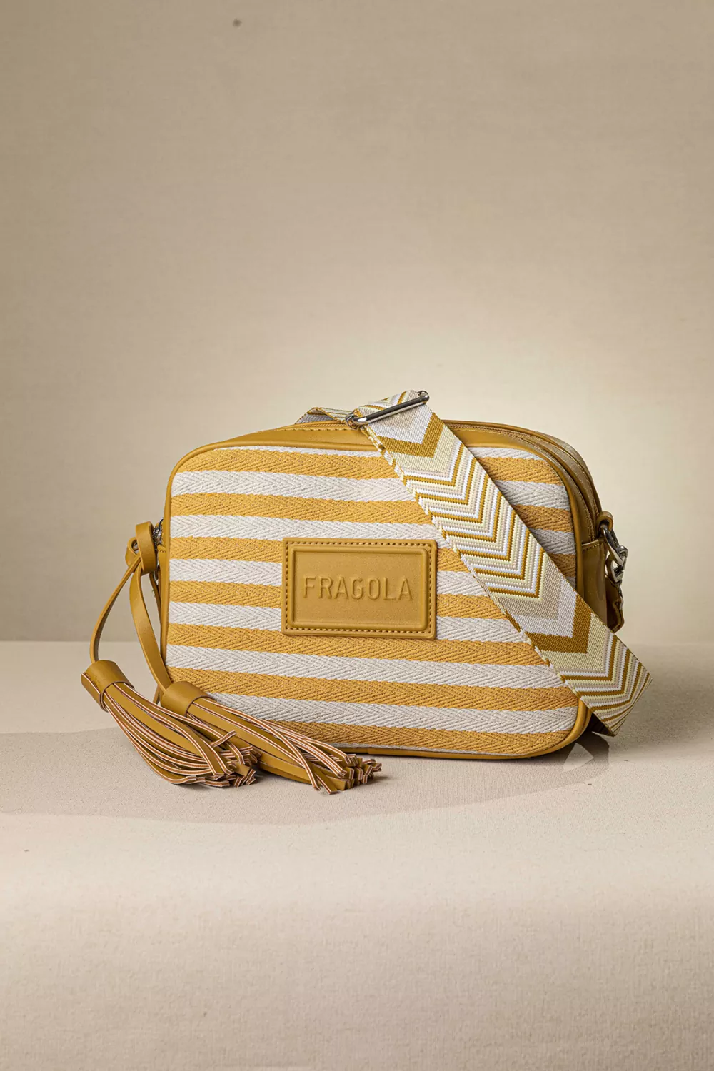 Χιαστί διθέσια τσάντα ώμου και χιαστί από καραβόπανο - Image 8