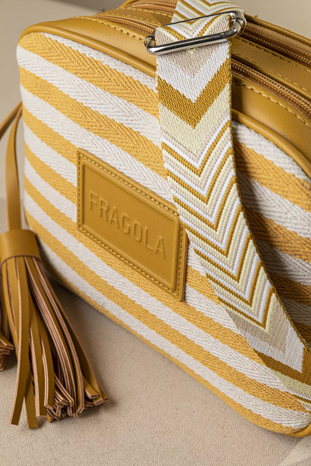 Χιαστί διθέσια τσάντα ώμου και χιαστί από καραβόπανο - Image 9