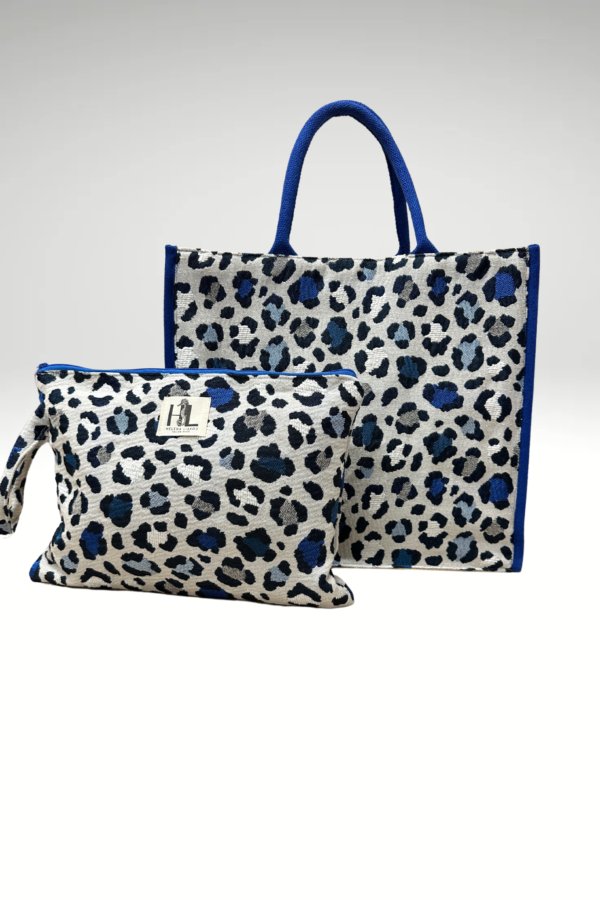 Χειροποίητο σετ καλοκαιρινής τσάντας παραλίας και τσαντάκι