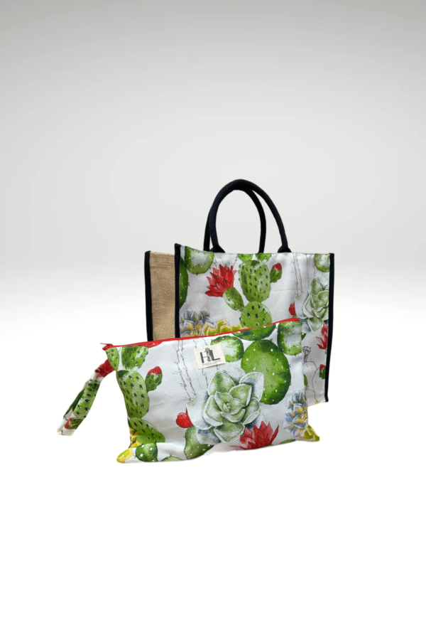 Χειροποίητο σετ καλοκαιρινής τσάντας παραλίας και τσαντάκι